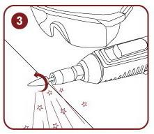 操作人員使用時火花圖3 操作人員使用時火花圖3