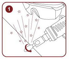GP系列-槍型式研磨機火花圖1 GP系列-槍型式研磨機火花圖1