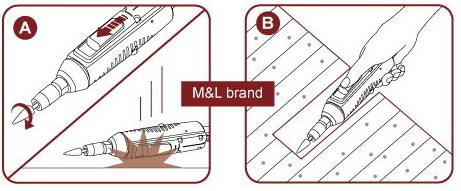 작업자가 사용할 때 스파크 그림 4