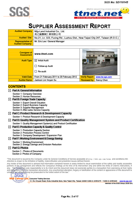 Mijy-Land Industrial Co., Ltd